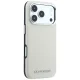 Karl Lagerfeld Grained Elongated Logo MagSafe dėklas iPhone 17 / 18 Pro Max, smėlio spalva