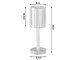 Crystal Imitation LED RGB Table Night Light, USB, Remote