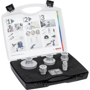 Deimantinių grąžtų ir frezos komplektas Bosch Dry Speed, M14, 5 vnt.