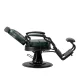 Barber Chair Gabbiano President Green with Black Base