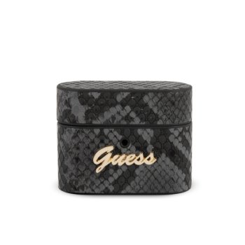 Guess dėklas Apple AirPods Pro ausinėms, Python Collection, juodas