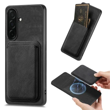 Samsung Galaxy S26 Case with Detachable Card Holder, MagSafe, Black