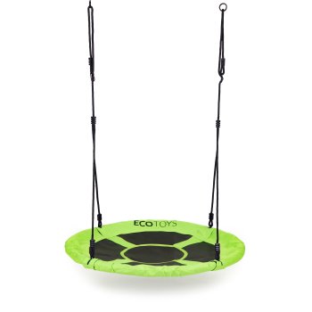 Outdoor Nest Swing for Kids ECOTOYS 100cm 150kg, Green