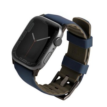Uniq Linus dirželis Apple Watch 42/44/45/49mm, mėlynas