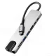 Tech-Protect HB09 „8-in-1“ USB-C šakotuvas (HDMI 4K, PD 100W, RJ45), pilkas