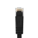 Orico PUG-C7B CAT7 plokščias tinklo kabelis 10Gbps RJ45, 1 m, juodas