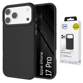Apsauginis dėklas 3mk Fortis MagCase skirtas iPhone 17 Pro, juodas