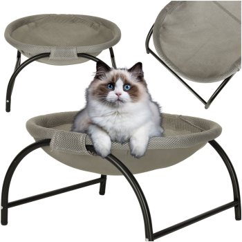 Cat Hammock Bed on Legs, 45x42x23 cm, Grey