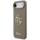 Guess Silicone Big 4G Script dėklas telefonui iPhone Air, rudas