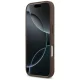 Guess 4G Nauble Card Triangle dėklas iPhone 17 Pro telefonui, rudas