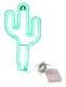 Decorative LED Neon Cactus Lamp, Green
