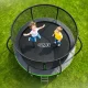 Batutas 4Fizjo PRO Kids su apsauginiu tinklu, 252 cm (8FT), žalias/juodas