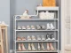 5-Tier Metal Shoe Rack, Freestanding Shoe Shelf Organizer