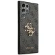 Guess 4G Big Metal Logo dėklas, skirtas Samsung Galaxy S23 Ultra, pilkas