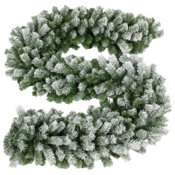 Artificial Snow-Covered Christmas Garland Ruhhy 00026244, 270 cm