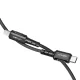 Acefast C1-01 USB-C į Lightning laidas 30W PD 1.2m, juodas