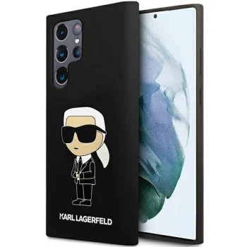 Karl Lagerfeld dėklas Samsung Galaxy S24 Ultra, Silicone NFT Ikonik, juodas