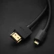 Ugreen HD127 Micro HDMI į HDMI 2.0 laidas 4K 60Hz, 1 m, juodas