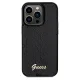 Guess dėklas iPhone 14 Pro Max telefonui Sequin Script Metal, juodas