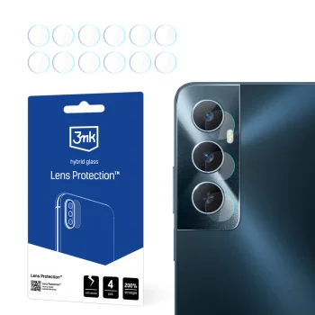 Realme C65 3MK Lens Protection Back Camera Tempered Glass Protector, 4 pcs.