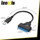 Izoxis USB į SATA 3.0 adapteris 2.5\" HDD/SSD diskams, juodas