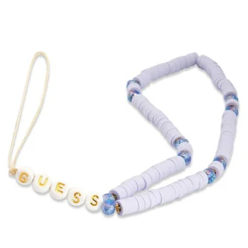 Guess Heishi Beads Phone Strap GUSTPEARU Lilac