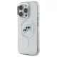 Karl Lagerfeld IML Metal Karl&Choupette MagSafe dėklas iPhone 16 Pro Max, baltas