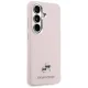 Karl Lagerfeld Saffiano KC Metal Logo MagSafe Case for Samsung Galaxy S26 - Pink