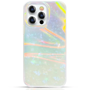 Telefono dėklas Kingxbar Shell Series, skirtas iPhone 13 Pro, perlų ir mėtų