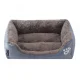 Large pet bed for dogs and cats, grey