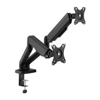 Hismart dvigubas monitoriaus laikiklis 17"-32" 146774, juodas