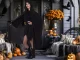 Long Hooded Halloween Cape for Cosplay and Costumes, Black