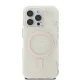 Guess IML 4G Background MagSafe dėklas skirtas iPhone 16 Pro, baltas