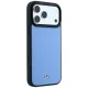 Mercedes dėklas iPhone 18 Pro Max / 17 Pro Max Leather Mesh MagSafe, mėlynas
