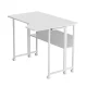 Sulankstomas L formos rašomasis stalas Maclean MC-126 L/W, 100x73 cm, baltas