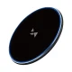 Wozinsky WLI-01Y 15W Qi belaidis įkroviklis su USB-C laidu, juodas