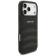Mercedes AMG Leather Debossed Lines dėklas iPhone 17 Pro Max, juodas