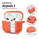 „Tech-Protect Apple AirPods 3“ silikoninis dėklas su karabinu, oranžinis