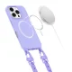 Tech-Protect iPhone 16 Pro Max dėklas MagNecklace MagSafe su virvele, violetinis