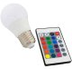 RGB+W LED Lemputė su Nuotolinio Valdymo Pulteliu, E27, 9W