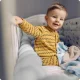 Braided Cot Bumper Pillow Ricokids, 3 m, grey
