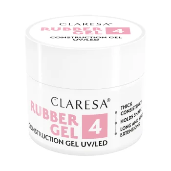 Claresa Rubber Builder Gel 4 Medium Raspberry Pink 90g