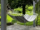 Garden and Camping Hammock Boho with Fringes, 200x100 cm, Grey