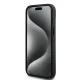 DKNY dėklas iPhone 15 / 14 / 13 modeliams Leather Checkered Mono Pattern, juodas
