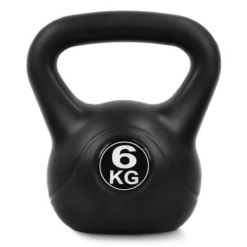 Kettlebell Weight for Strength Training 4FIZJO 6 kg, Black