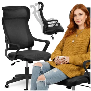 Biuro kėdė Sofotel Labi Micro-Mesh, juoda