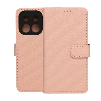 Atverčiamasis dėklas Smart Triangle skirtas Realme 16 Pro 5G, rožinis