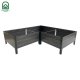 Pakelta lysvė KLASIKA Woodlook L-Shape, 146x146x30 cm, pilka