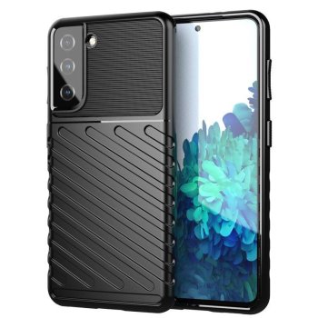 Thunder Case apsauginis dėklas Samsung Galaxy S23+ telefonui, juodas