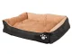 Soft Pet Bed for Small Dogs and Cats S, 50x40 cm, Black